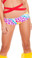 Roma Costume Low Rise Shorts - Hearts
