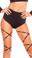 Roma Costume High - Waisted Shorts - Black