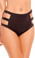 Roma Costume High Waisted Shorts with Triple Strap - Black