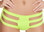 Roma Costume Triple Strap Bottom Shorts - Yellow