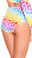 Roma Costume High-Waisted Printed Shorts - Hearts