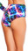 Roma Costume High-Waisted Printed Shorts - Electric