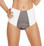 Roma Costume High-Waisted Leatherette Shorts - White/Black