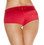 Roma Costume Low Rise Shorts with Button Front - Red