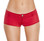Roma Costume Low Rise Shorts with Button Front - Red