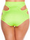 Roma Costume High-Waisted Shorts with Cut-Out Details - Yellow