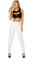 Roma Costume Cropped Top with Zip Up Front