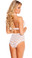 Roma Costume High-Waisted Lace Shorts and Halter Top - White