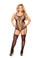 Roma Costume Sheer Romper with Detachable Garters - Plus