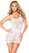 Roma Costume Dress and Lace G-String - White
