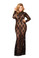 Roma Costume Lace Dress with Open Back and Hook Closure Plus