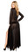 Roma Costume Long Sheer Robe with Hooks and Mesh Shorts