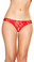 Roma Costume Cutout Lace Shorts - Red