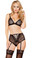Roma Costume Top and High-Waisted Shorts with Ribbon Lace-Up and Garters