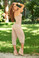 Mapale Bandeau Top Jumpsuit - Brown