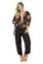 Mapale Blousy Sheer Top Jumpsuit