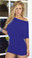 Mapale Off The Shoulder Dress - Blue