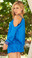 Mapale Drape Billow Dress - Blue
