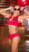 Mapale Red Two Piece  Swuimsuit