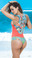 Mapale Flamingo Print One Piece Swimsuit