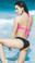 Mapale Black and Pink Two Piece Swimsuit