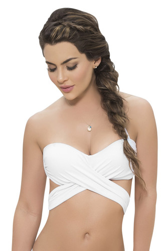 Mapale Multipurpose Wrap Bikini Top - White