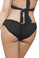 Mapale Rufle Ruched Hipster Bikini Bottom - Black