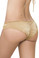 Mapale Rufle Ruched Hipster Bikini Bottom - Gold