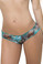 Mapale Rufle Ruched Hipster Bikini Bottom - Turquoise