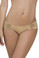 Mapale Waistband Ruched Bikini Bottom - Gold