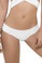 Mapale Waistband Ruched Bikini Bottom - White