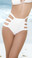Mapale Strappy High Waist Bikini Bottom - White