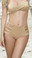 Mapale Strappy High Waist Bikini Bottom - Gold
