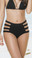 Mapale Strappy High Waist Bikini Bottom - Black