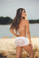 Mapale Floral Lace Shorts - White