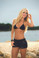 Mapale Floral Lace Shorts - Black