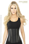 Ann Chery 3 Hooks Black Latex Metallic Ediiton Waist Cincher