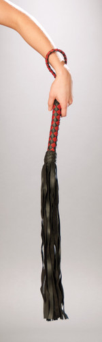 Elegant Moments Leather Black/Red Whip