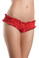 Be Wicked Mini Ruffled Booty Short - Red