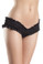 Be Wicked Mini Ruffled Booty Short - Black