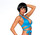 BodyZone Savage Wrap Around Top - Turquoise