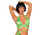 BodyZone Savage Wrap Around Top - Neon Green