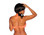 BodyZone Bow Front Top - Neon Orange