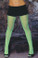 Elegant Moments Fishnet Pantyhose - Neon Green