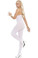 Elegant Moments Opaque Bodystocking - White