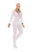 Elegant Moments Opaque Long Sleeve Open Crotch Bodystocking - White
