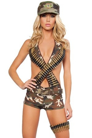 Roma Costume Military Babe
