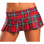Roma Costume Pleated School Girl Skirt - Red Plaid