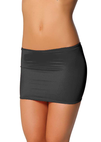 Roma Costume Lycra Mini Skirt - Black