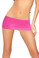 Roma Costume Lycra Micro Mini Skirt - Hot Pink
